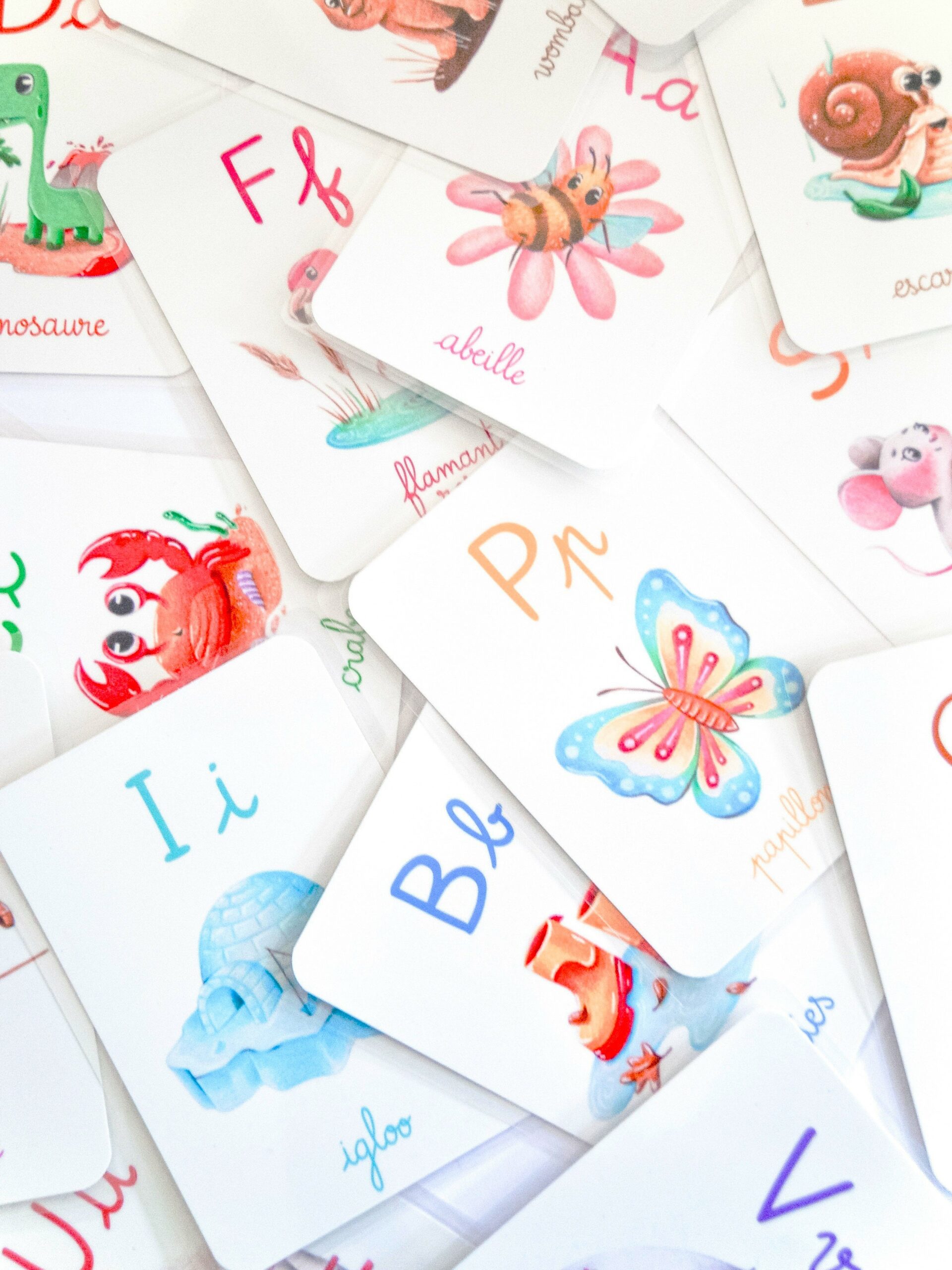 Cartes abécédaire – Apprentissage des lettres