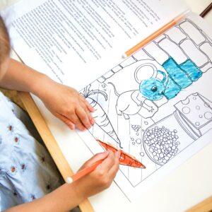 Carnet de coloriage – 13 illustrations de contes à colorier